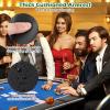 Giantex 82" x 42" Poker Table Top, 10 Player Oval Triple-Fold Blackjack Poker Card Table Topper w/Carrying Bag, Cup Holders, Portable Foldable Texas Holdem Poker Mat Layout for Casino Board Game view 4