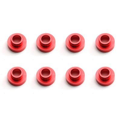 HXBER 8pcs M3 Servo Washer Spacer Gasket Set Aluminum Alloy M3 Counterbore Washers for Car Boat Steerig Gear Outside Diameter 6.4mm/0.25inch-Red