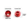 HXBER 8pcs M3 Servo Washer Spacer Gasket Set Aluminum Alloy M3 Counterbore Washers for Car Boat Steerig Gear Outside Diameter 6.4mm/0.25inch-Red view 2