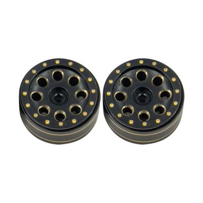 for Axia for Gladiatorl for 90081 C10 1/18 for TRX4m 1/24 for Scx24 Wheel Hub Rims Beadlock Upgrades Parts Brass Metal Rc Car Accessories RC Car Repair Kit(Size 2)