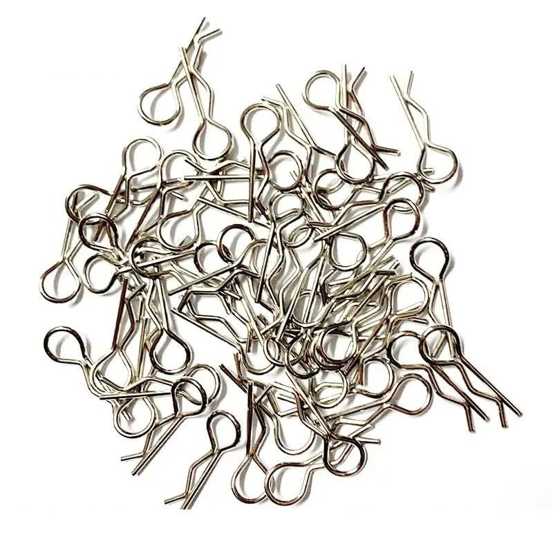 50pcs Rc Car Parts 1/5 1/6 1/7 1/8 1/8 1/12 1/16 Rc Cars Shell Body Clips Pins Housing Latch R Buckles Fixed(Khaki)