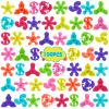 100pcs Bulk-Mini Finger Fidget Spinner Toys, Stress Relief Sensory Toys for Kids Teens Adults, Birthday Party Favors Gifts Christmas Stocking Classroom Prizes Supplies Valentine's Day Gifts view 1