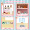 HONEY JOY Kids Ice Cream Cart & Shop, Wooden Grocery Store w/Play Food, Vending Machine, Ice Cream Maker, Screen, Dessert Display Stand, Truck - Gift for Boys & Girls (Pink) view 4