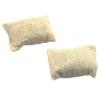 MORFUM 2PCS Simulation Sandbag Brown RC Car Simulated Sand Bags Decoration Sandbags Decor Tool Spare Parts for 1/10 SCX10 RC Carwler Car (2PCS) view 1