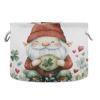 Takiito St. Patrick Gnome Storage Basket for Organizing, Fabric Collapsible Basket with Cotton Rope Handle for Bathroom Laundry Nursery view 1