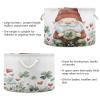 Takiito St. Patrick Gnome Storage Basket for Organizing, Fabric Collapsible Basket with Cotton Rope Handle for Bathroom Laundry Nursery view 3
