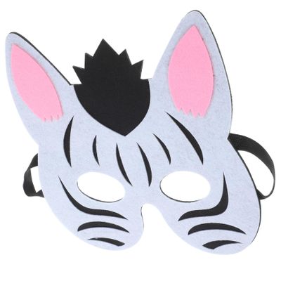 ANDRESLAD Zebra Animal Mask for Boy Girl Funny Masquerade Mask Comfortable Felt Costume Accessory for Boys Girls for Parties Halloween and Cosplay Events