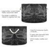 Takiito Mardi Gras Retro Mask Storage Basket for Organizing, Fabric Collapsible Basket with Cotton Rope Handle for Bathroom Laundry Nursery view 3