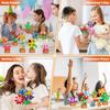 24 Pack Easter Basket Fillers Flowers Party Favors for Kids Building Set - 827PCS Botanicals Succulent 3.6MM Mini Building Blocks Toy for Goodie Bag Stuffer Classroom Prize Gift for Kids Girls Boys 6+ view 4