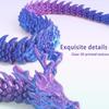3D Printed Dragon,Chinese Dragon,12inch Flexible Articulated Dragon,Dragon Fidget Toys for Flexible Joints Luck Dragon for Home Office Desk Decoration,ADHD Toys, Surprise Fantasy Gifts(Brown) view 4