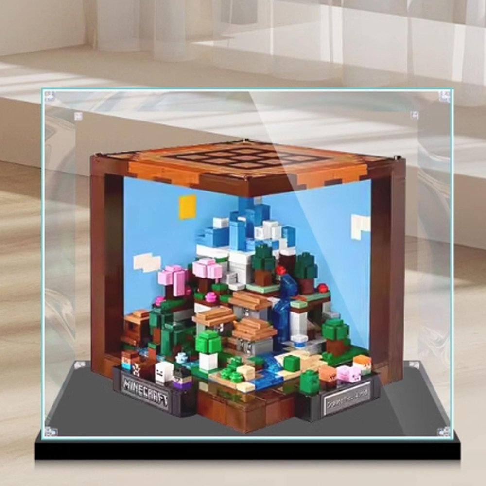 Acrylic Display case, Compatible with Lego21265 Creative Workbench Display Box kit,dustproof, UV-Resistant Transparent Display case (Display case only (2mm)