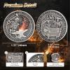 10PCS Skull Dumpster Fire Challenge Coin - The Strongest Steel is Forged Dumpster Fire Coin - Funny Desk Accessories for Work - Hilarious Coworker Go Away Token - Inspirational Gifts for Men Women view 3