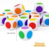 16MM Blank on Each Face D6 Six Sided Dice 20PCS Cube Game Dice Teaching Plastic Cubes for Education Classroom Teaching Mathing Board Game Playing Rolling view 2