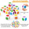 16MM Blank on Each Face D6 Six Sided Dice 20PCS Cube Game Dice Teaching Plastic Cubes for Education Classroom Teaching Mathing Board Game Playing Rolling view 3
