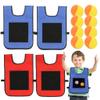 4Set Dodgeball Balls with 8 Sports Balls & 4 Sticky Ball Vest Ball Games with Strap Interactive Throwing Target Game Sticky Balls for Kids Outdoor Playing,Ball Games view 1