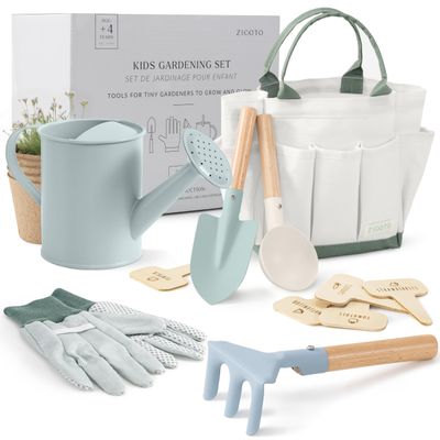 ZICOTO The Ultimate Kids Gardening Set  The Perfect Toddler Gardening Set with Durable and Safe Tools for Endless Outdoor Fun - Great for Gifting to Spark Joy & Creativity in Your Little Gardener