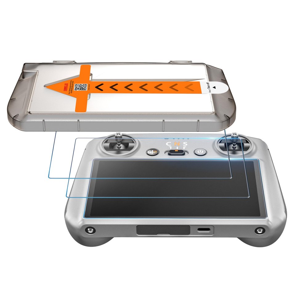 2 Pcs Screen Protector for DJI RC/RC2 with Positioning Installation Tool Compatible with DJI Mini 4 Pro Anti-Glare Glass Lens