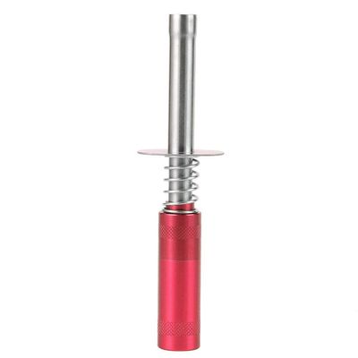 1/10 RC Aluminum Alloy Glow Plug Igniter Practical Socket Starter for HSP 80103 Oil Trucks (Red)