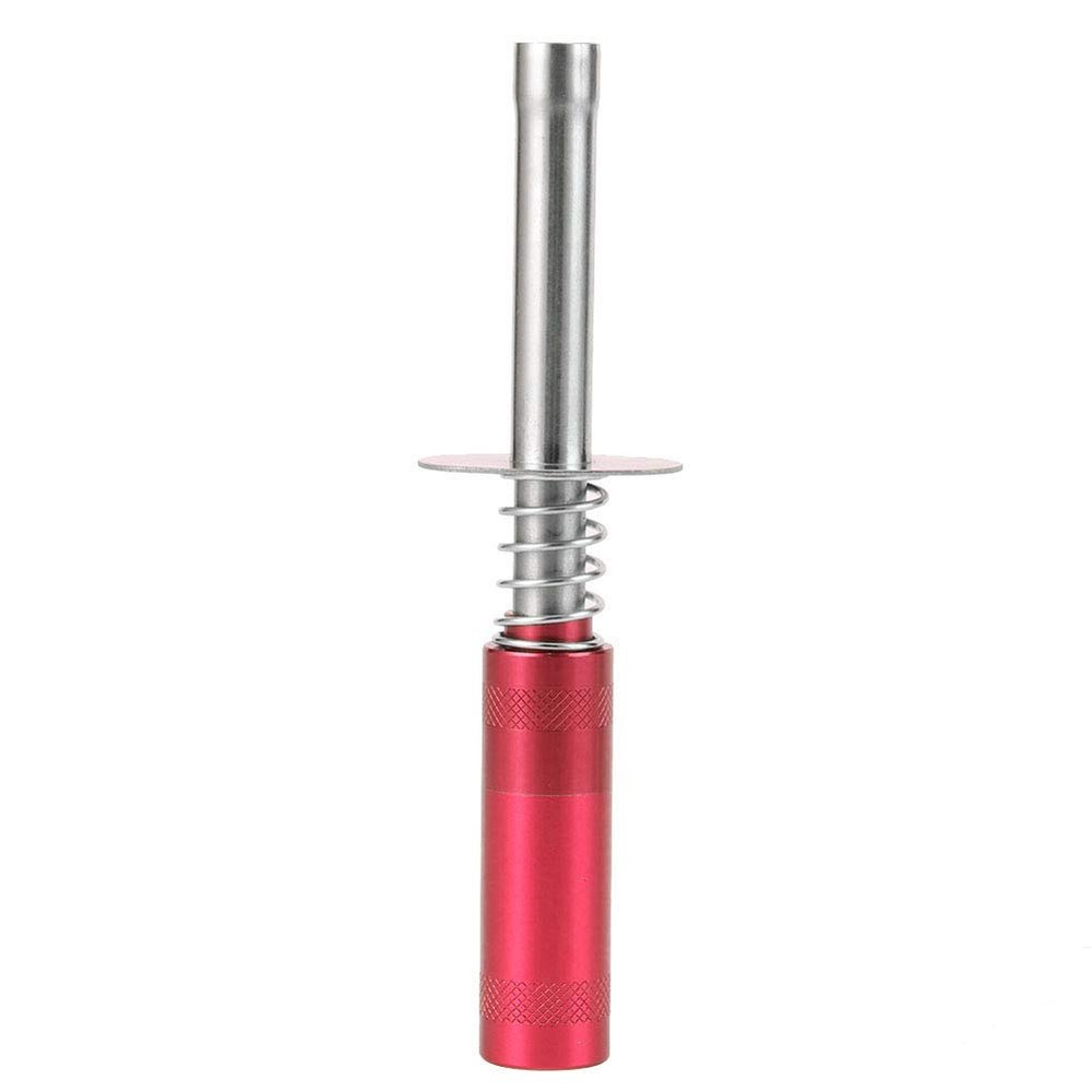 1/10 RC Aluminum Alloy Glow Plug Igniter Practical Socket Starter for HSP 80103 Oil Trucks (Red)