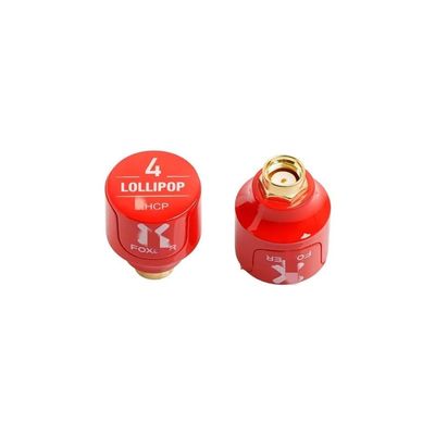 For Foxeer Lollipop 4 For Stubby ant 2.6DBi 5.8G RHCP LHCP FPV SMA RPSMA Micro Mushroom Receiver ant For FPV RC Drone Goggle(2PC LHCP Red RP-SMA)