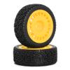 1/10 RC On-Road tires 68mm 4 PCS Rally Tires General Purpose Grip Soft Material Tread For 1:10 Tamiya xv02 Maze Tires Lc Off-Road 94123 Kyosho FW06%t048 (Yellow, 3) view 3