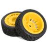 1/10 RC On-Road tires 68mm 4 PCS Rally Tires General Purpose Grip Soft Material Tread For 1:10 Tamiya xv02 Maze Tires Lc Off-Road 94123 Kyosho FW06%t048 (Yellow, 3) view 4