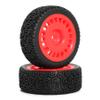 1/10 RC On-Road tires 68mm 4 PCS Rally Tires General Purpose Grip Soft Material Tread For 1:10 Tamiya xv02 Maze Tires Lc Off-Road 94123 Kyosho FW06%t048 (Red, 3) view 3
