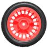 1/10 RC On-Road tires 68mm 4 PCS Rally Tires General Purpose Grip Soft Material Tread For 1:10 Tamiya xv02 Maze Tires Lc Off-Road 94123 Kyosho FW06%t048 (Red, 3) view 4