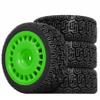 1/10 RC On-Road tires 68mm 4 PCS Rally Tires General Purpose Grip Soft Material Tread For 1:10 Tamiya xv02 Maze Tires Lc Off-Road 94123 Kyosho FW06%t048 (Green, 3) view 1