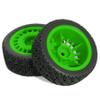 1/10 RC On-Road tires 68mm 4 PCS Rally Tires General Purpose Grip Soft Material Tread For 1:10 Tamiya xv02 Maze Tires Lc Off-Road 94123 Kyosho FW06%t048 (Green, 3) view 4