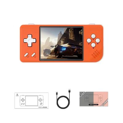 RG28XX Retro Handheld Game Console Game Player 64G TF Card, 2.83 Inch Orange Video Game Console 3100mAh Consoles Preinstalled with 5568+ Games, Support Bluetooth, Multimedia Application and TV Output