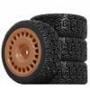 1/10 RC On-Road tires 68mm 4 PCS Rally Tires General Purpose Grip Soft Material Tread For 1:10 Tamiya xv02 Maze Tires Lc Off-Road 94123 Kyosho FW06%t048 (Brown, 3) view 1