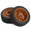 1/10 RC On-Road tires 68mm 4 PCS Rally Tires General Purpose Grip Soft Material Tread For 1:10 Tamiya xv02 Maze Tires Lc Off-Road 94123 Kyosho FW06%t048 (Brown, 3) view 4