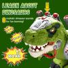 Dinosaur Ride On Toy Cars for Kids, Toddler Electric Ride On Toys with Music, Light & Smoke, Preschool Kids Scooter Foot-to-Floor Walker Indoor Outdoor, Christmas Birthday Gifts for Boys Age 3 4 5 view 4