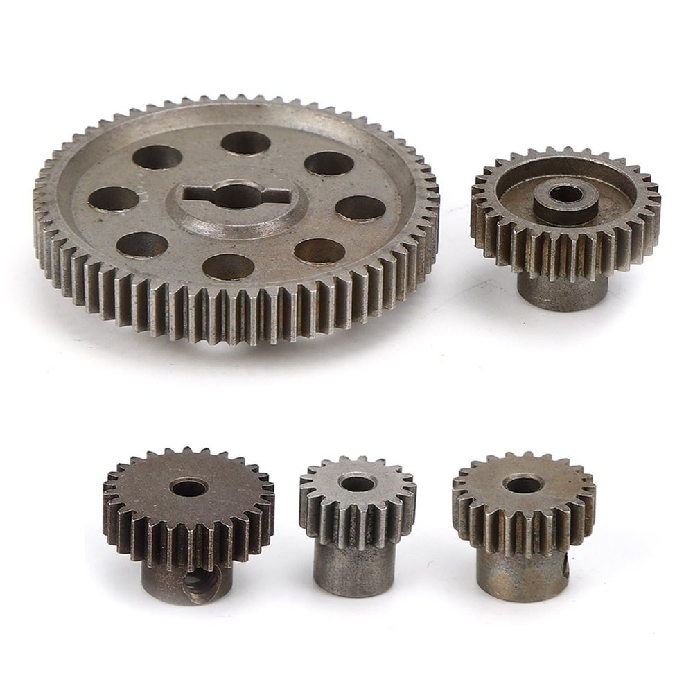 1/10 Scale RC Differential Metal Spur Gear Set 64T Main and 17T 21T 26T 29T Motor Gears for RedCat
