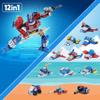 24 Packs Party Favors for Kids - Transform Robot Building Blocks, 12-in-1 Creative Action Mech Toy Building Set for Classroom Prizes Goodie Bags Stuffers for Kids, Children's Day Gifts for Boys Girls view 2