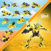 24 Packs Party Favors for Kids - Transform Robot Building Blocks, 12-in-1 Creative Action Mech Toy Building Set for Classroom Prizes Goodie Bags Stuffers for Kids, Children's Day Gifts for Boys Girls view 3