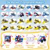 24 Packs Party Favors for Kids - Transform Robot Building Blocks, 12-in-1 Creative Action Mech Toy Building Set for Classroom Prizes Goodie Bags Stuffers for Kids, Children's Day Gifts for Boys Girls view 4