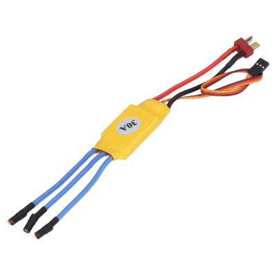 30A Motor ESC, Brushless Outrunner Motor Speed Controller 300,000rpm, 8KHz PWM Control, BEC Output 2LIPO 4-5 Micro Servo, Ideal for Car Boat Tank RC Aircraft