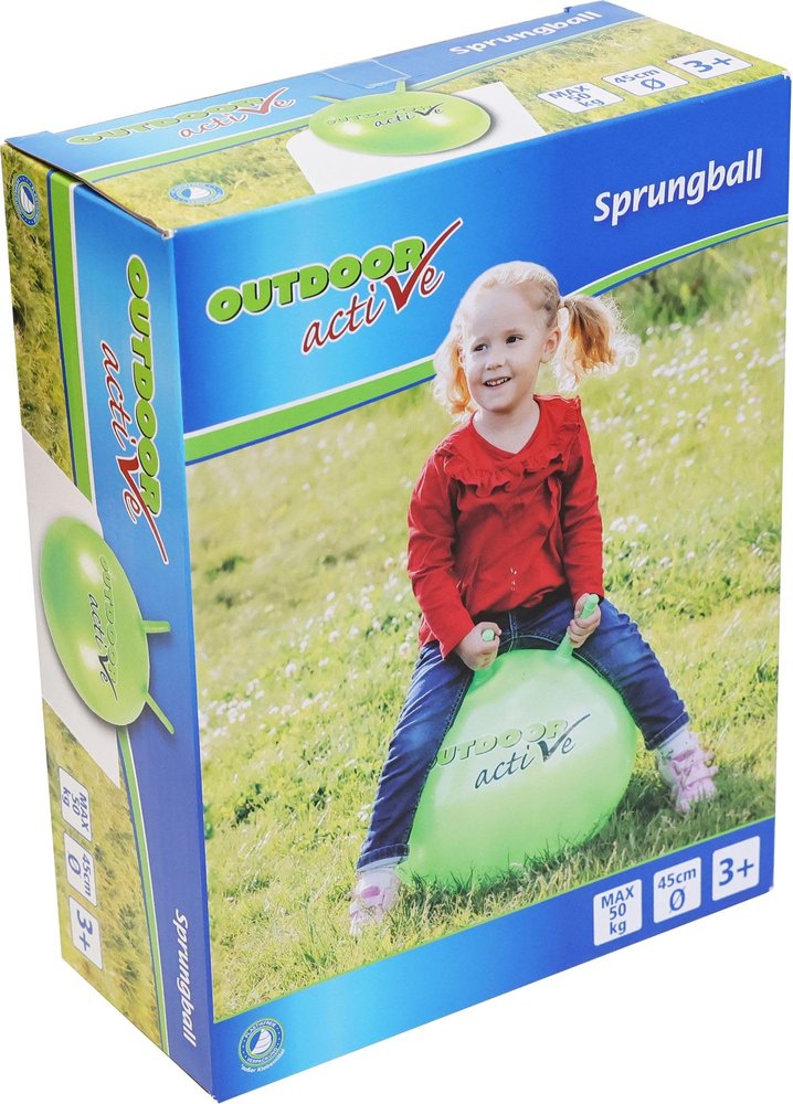 Outdoor active Jumping Ball, Green, #45 cm