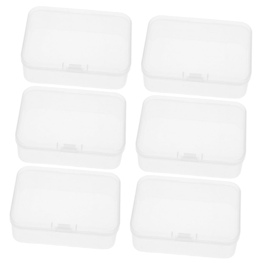 CIYODO Versatile Small Plastic Boxes Game Card Storage Business Card Organizers Mini Plastic Container Lids for