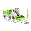 DYNWAVE Construction Vehicle Toy Lift Engineering Car Crane Educational Automatic Bead Sweeper Truck for Kids Birthday Gifts Children, Transport Truck view 3