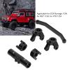 1/24 Scale RC Front Steering Link Set, Lightweight RC Front Steering Knuckle Set for ECX Barrage, RGT, FTX Climbing Car (Black) view 3