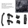 1/24 Scale RC Front Steering Link Set, Lightweight RC Front Steering Knuckle Set for ECX Barrage, RGT, FTX Climbing Car (Black) view 4