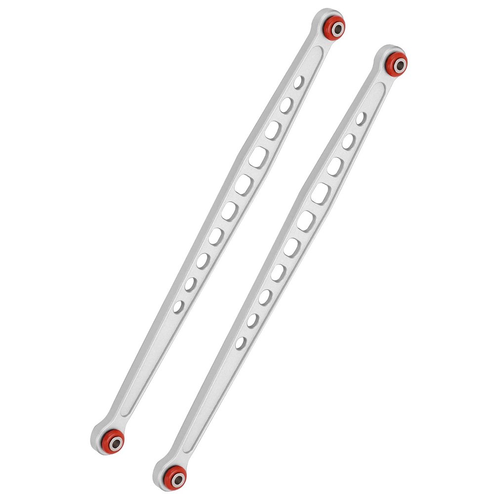 2Pcs RC Rear Suspension Link, Aluminum Alloy Lightweight Rear Suspension Link Rod for UDR 1/7 Remote Control Car (Silver)