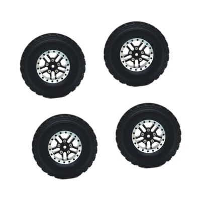 4 Pack of RC Car Wheels and Tires for MN82 MN78 D90 D911/12 Models, Black