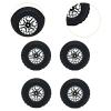 4 Pack of RC Car Wheels and Tires for MN82 MN78 D90 D911/12 Models, Black view 2