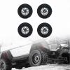 4 Pack of RC Car Wheels and Tires for MN82 MN78 D90 D911/12 Models, Black view 3