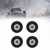 4 Pack of RC Car Wheels and Tires for MN82 MN78 D90 D911/12 Models, Black view 4