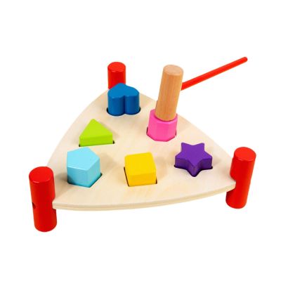 Wooden Hammer Toy for in Toddlers, Triangle